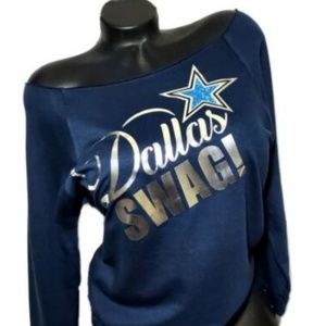 Dallas Swag Rawedge Navy Top. *** Med ***